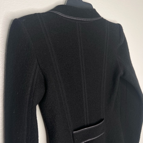 Emporio Armani women’s 100% Virgin Wool Black womens overcoat XS - Picture 12 of 12
